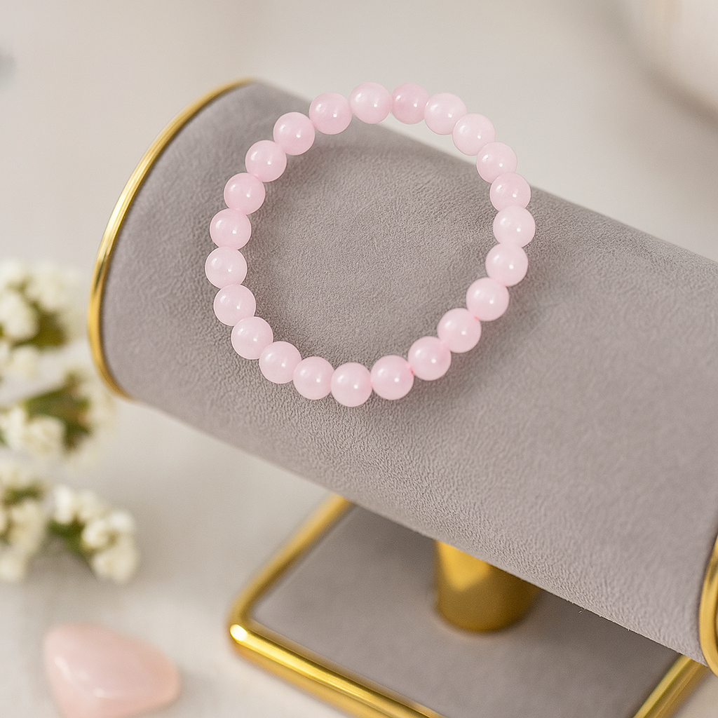 Rose Quartz Crystal Bracelet – Love & Harmony - Venoria
