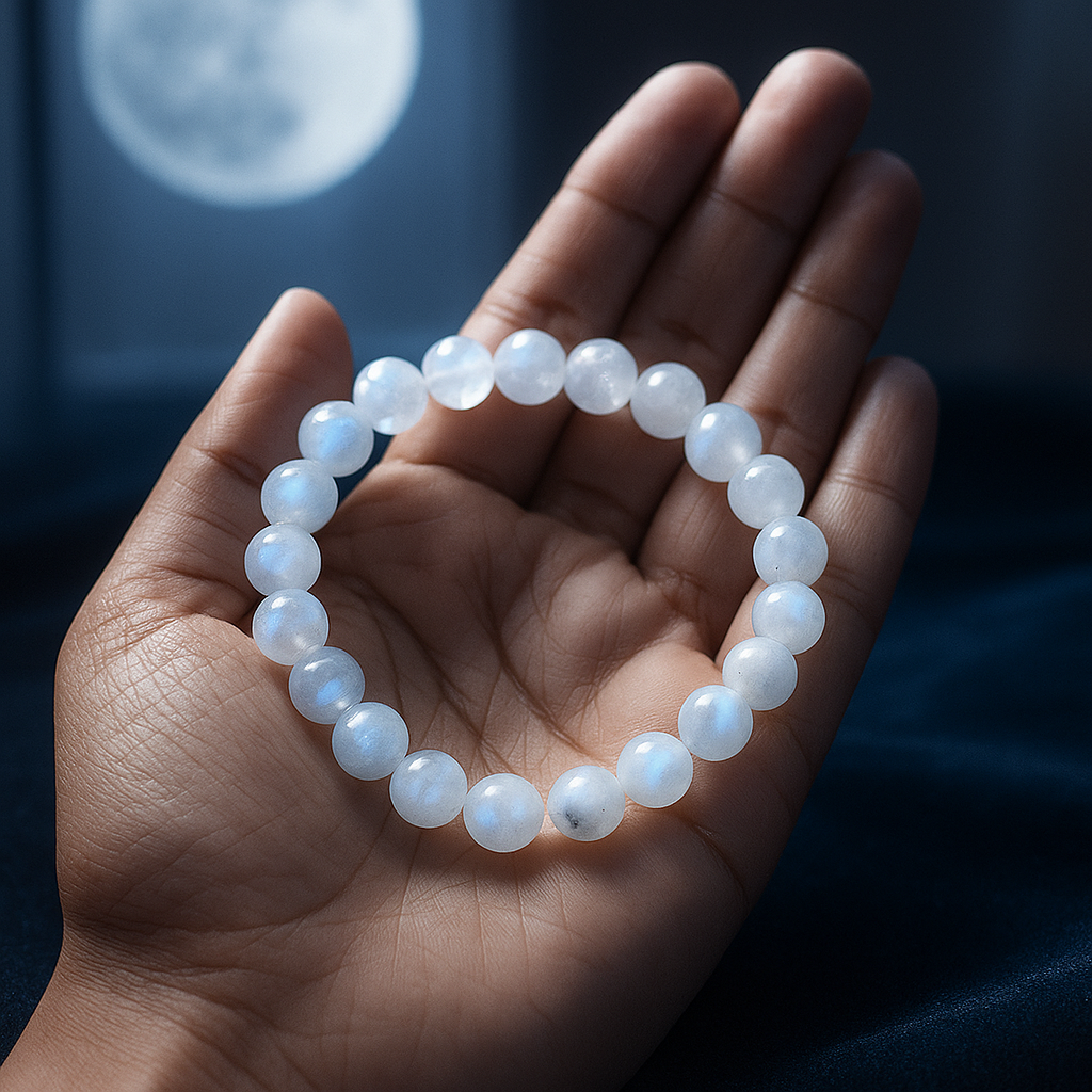 Moonstone Crystal Bracelet – Feminine Energy & New Beginnings - Venoria