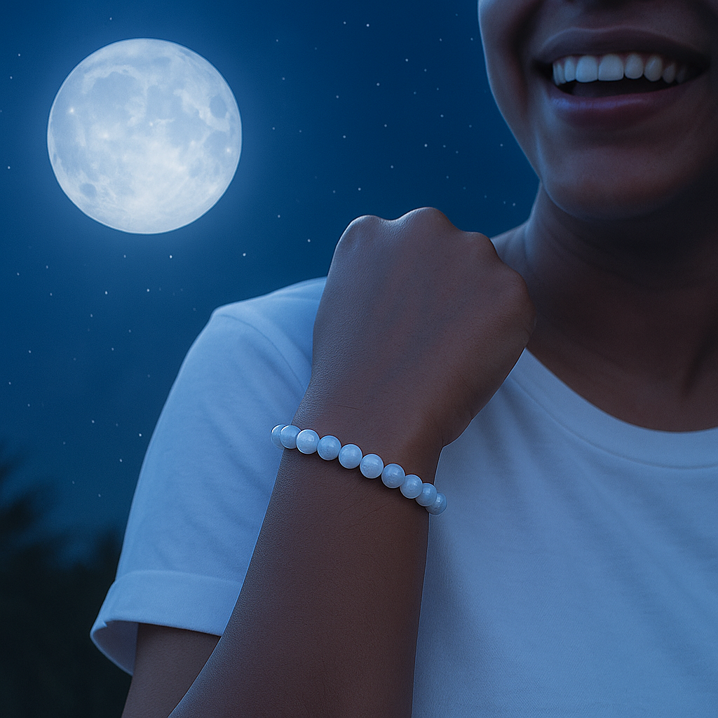 Moonstone Crystal Bracelet – Feminine Energy & New Beginnings - Venoria