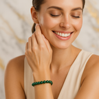 Green Aventurine Crystal Bracelet – Luck & Prosperity - Venoria