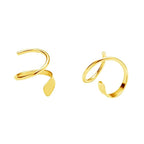 Minimalist Ear Climber Crawler Cuff Earrings for Women Girls Sterling Silver Cartilage Ear Piercing Wrap Earring Studs Hypoallergenic - Venoria