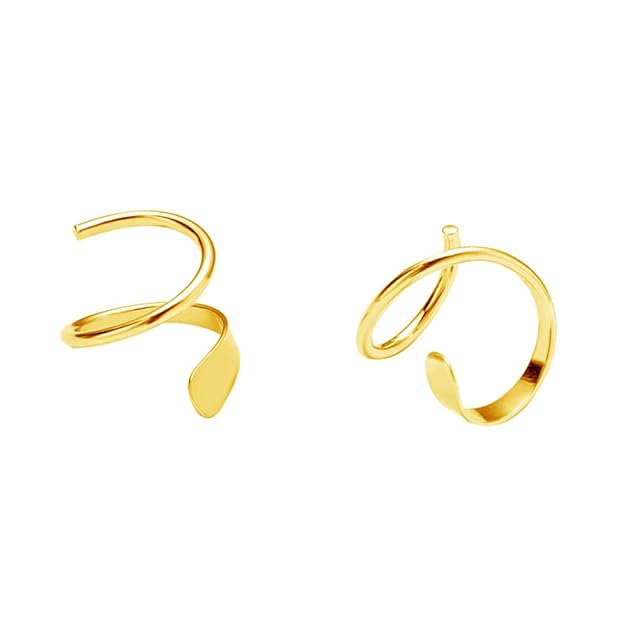 Minimalist Ear Climber Crawler Cuff Earrings for Women Girls Sterling Silver Cartilage Ear Piercing Wrap Earring Studs Hypoallergenic - Venoria