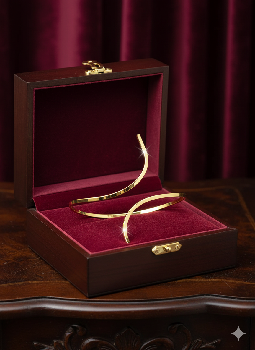 Dainty Gold Heart Anklet - Venoria