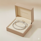 The Classic Twist Silver Anklet - Venoria