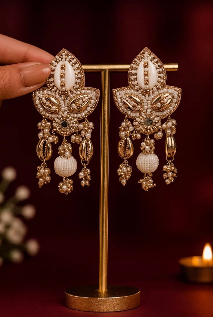 Bohemian Sands Artisan Statement Earrings - Venoria