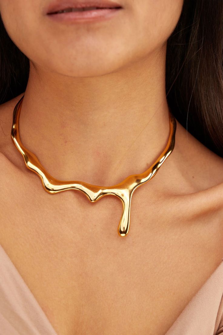 Gold Drip Choker – Elegant, Premium, and Timeless Jewelry - Venoria