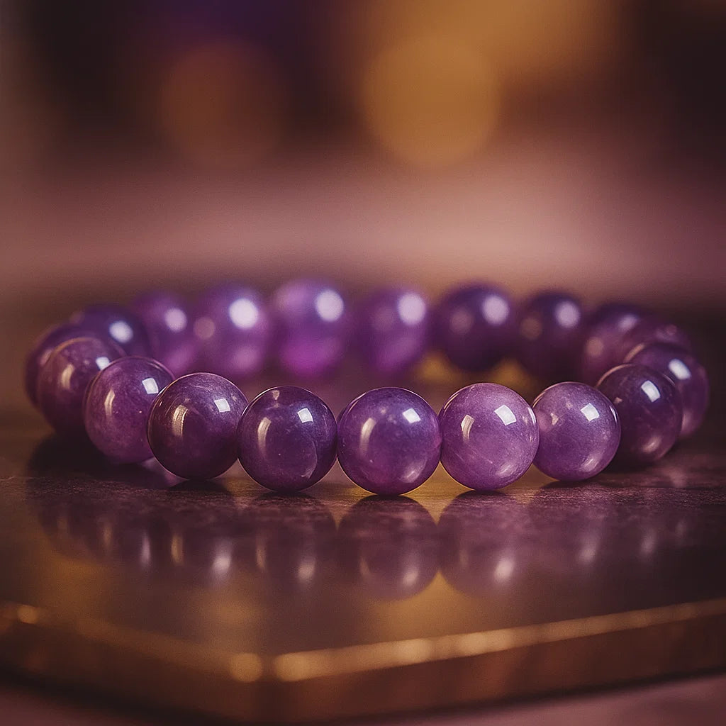 Amethyst Crystal Bracelet – Protection & Peace - Venoria