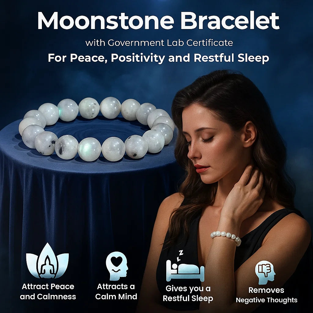 Moonstone Crystal Bracelet – Feminine Energy & New Beginnings - Venoria