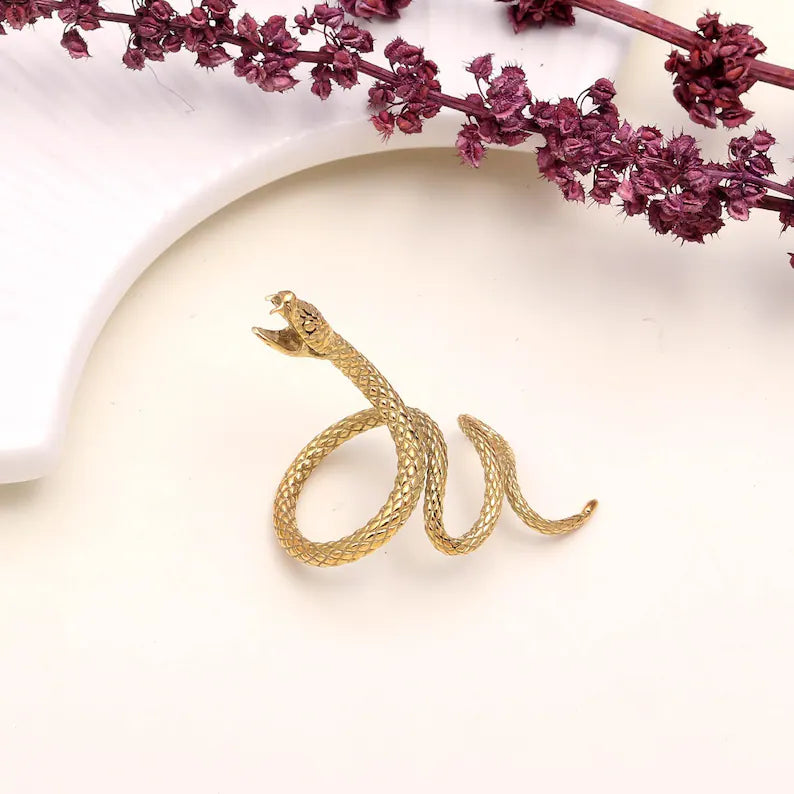 Venoria Serpent of Gold Coil Ring - Venoria