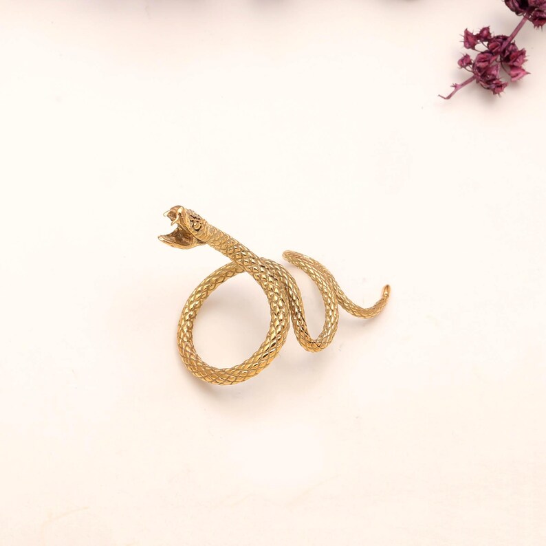 Venoria Serpent of Gold Coil Ring - Venoria
