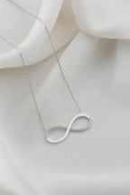 Venoria Sterling Silver Sparkle Infinity Necklace