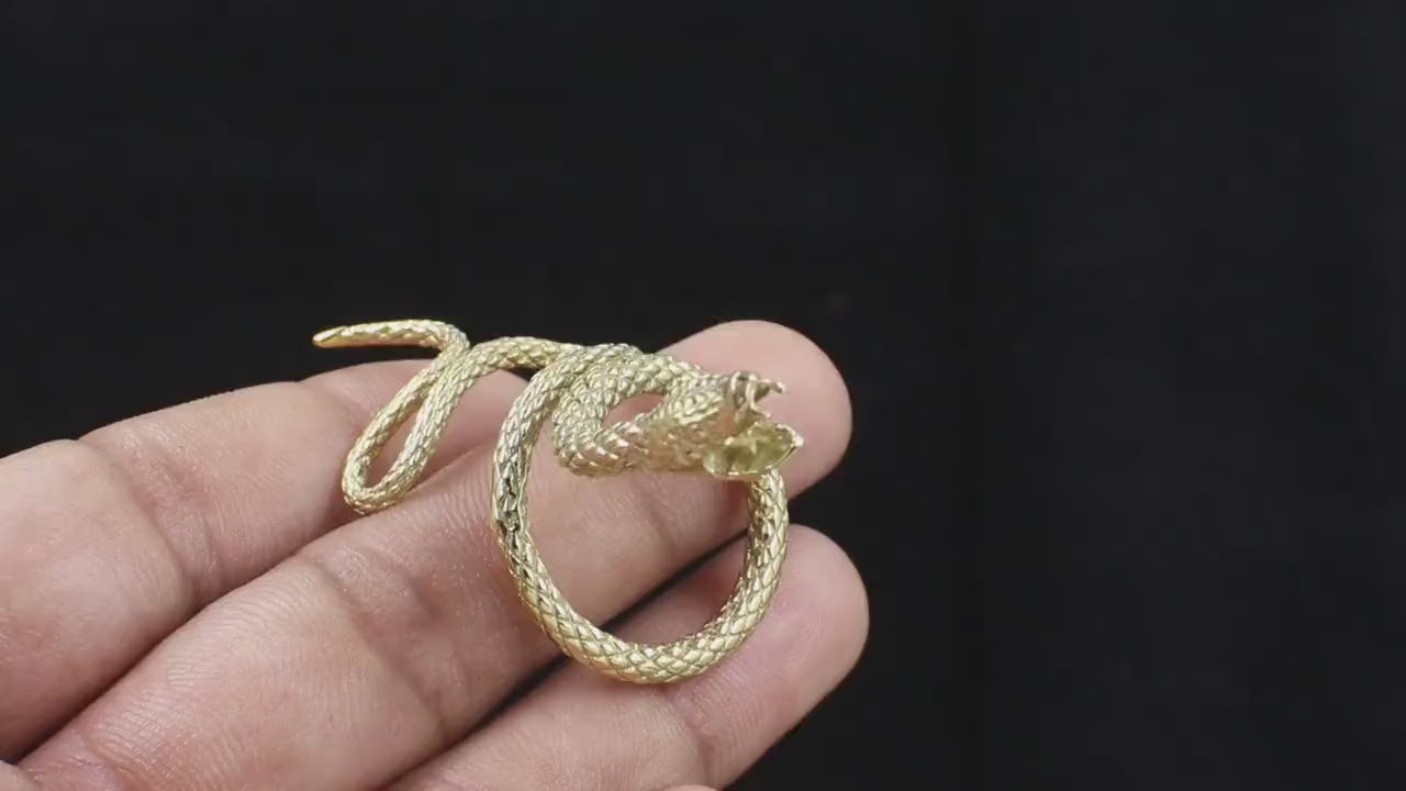 Venoria Serpent of Gold Coil Ring