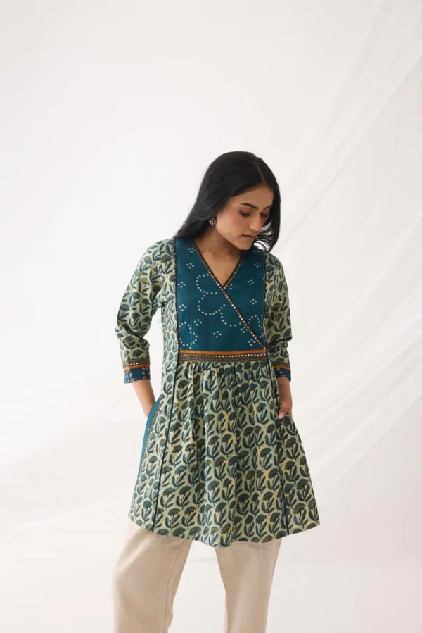banjara kurti blue green