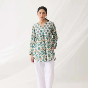 surya top white blue