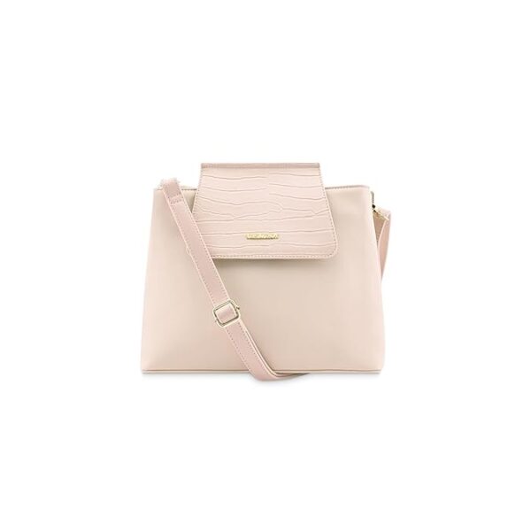 chic compact satchel with textured flap | faux leather women's handbags | satchel for casual carry