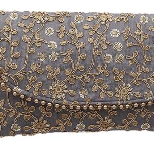 women's handcrafted embroidered clutch bag