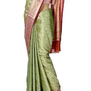 chandrakala banarasi saree for women with unstitched blouse piece indian wea