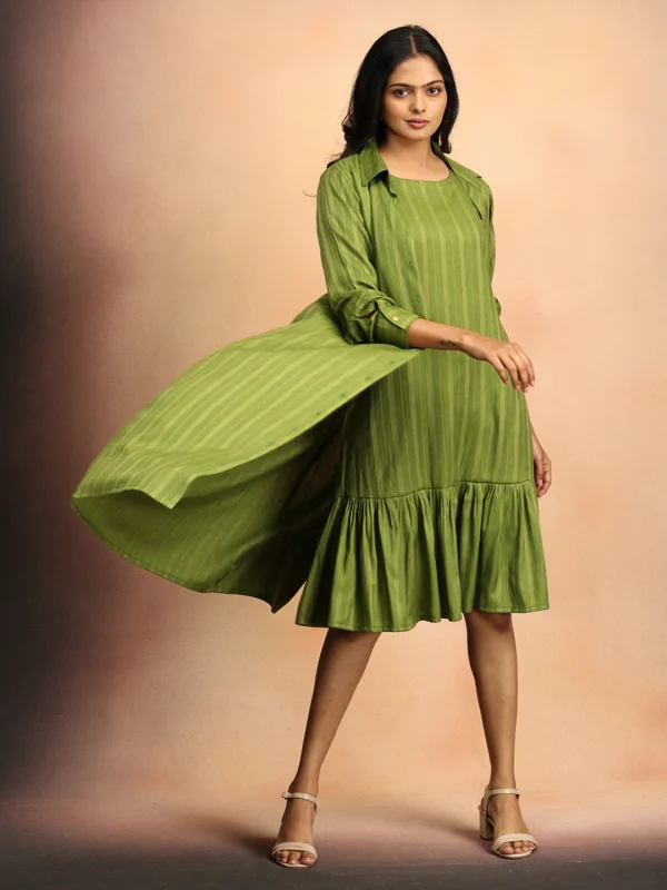 power palette women's dress set with jacket