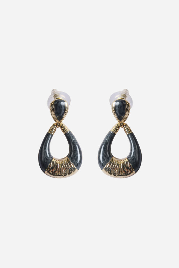 enamel drop earrings