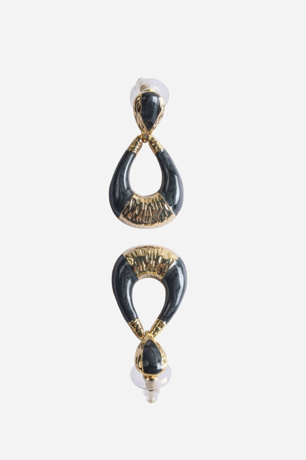enamel drop earrings