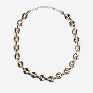 encrusted geometric necklace