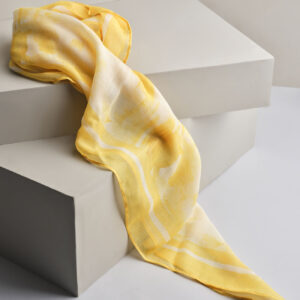 yellow brush stroke scarf
