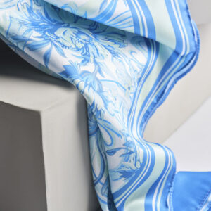 blue florals scarf