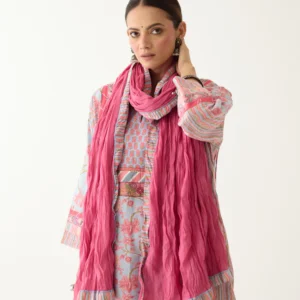 adya kurta sky blue/ light pink (set of 3)