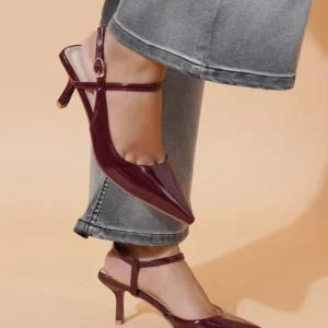 pointed toe slingback backstrap mules