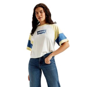 levi's women's colorblock relaxed fit t shirt