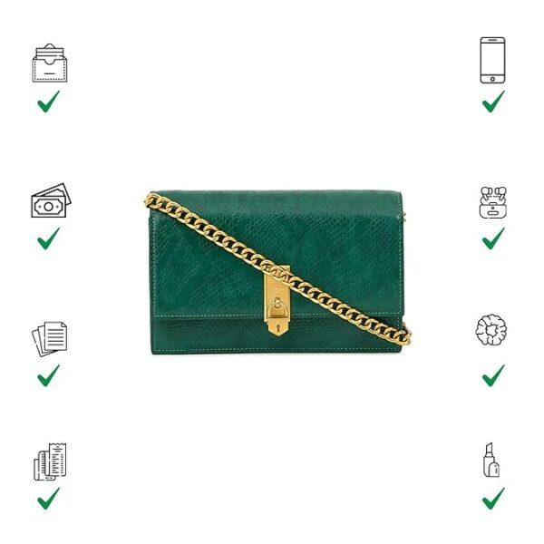 miraggio croc textured mila shoulder clutch for women