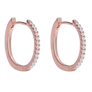 giva 925 silver rose gold shining hoop earrings | gifts for girlfriend, gifts for women and girls | with certificate of authenticity and 925 stamp | 6 month warranty*