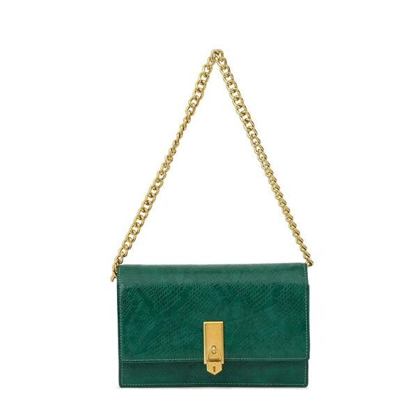 miraggio croc textured mila shoulder clutch for women
