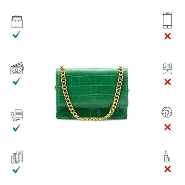 camilla textured wallet/card holder with sling chain for women