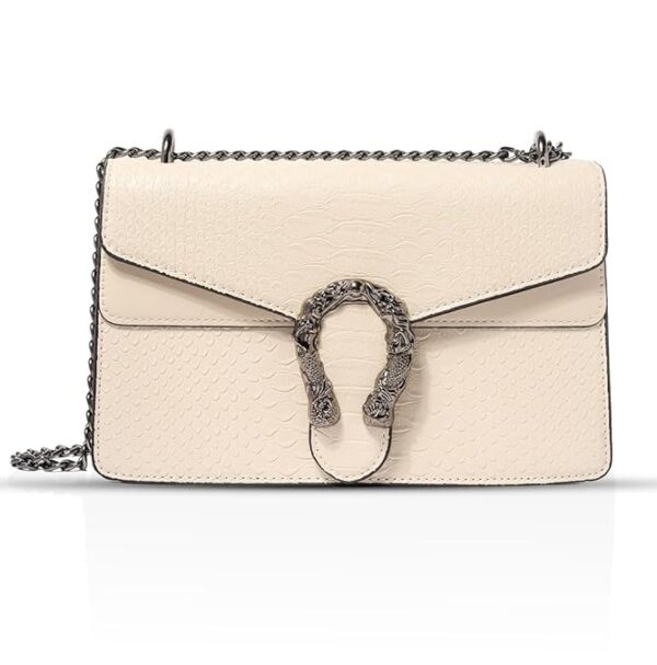 girls utility cross body shoulder sling bag clutch purse with adjustable chain strap