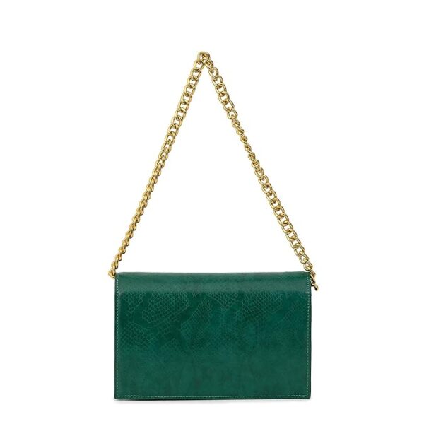 miraggio croc textured mila shoulder clutch for women