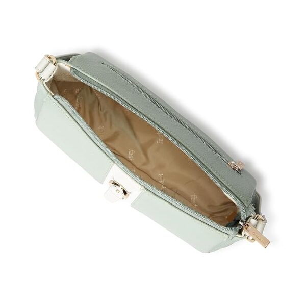 soft serve shoulder bag for women, medium size with top zip closure, buckle detailing and inner organiser pockets, everyday casual shoulder bag