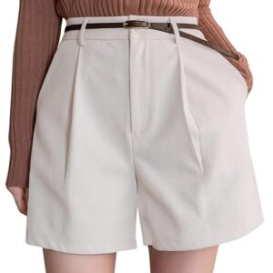 greciilooks women’s western shorts – trendy knee length casual bottoms | relaxed fit summer shorts for girls & women (available in plus size and combo pack of 2)