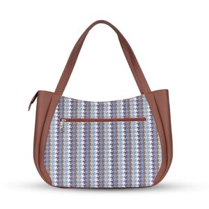 jute handcrafted vegan leather women's shoulder luna handbags