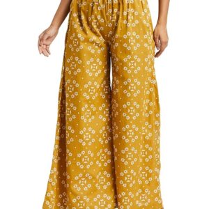 amazon brand myx women's relaxed cotton flared palazzo | available in plus size