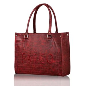fargo vegan leather women stylish handbag shoulder bag for women
