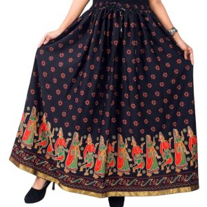 samjhi premium polyester long skirt for women, free size