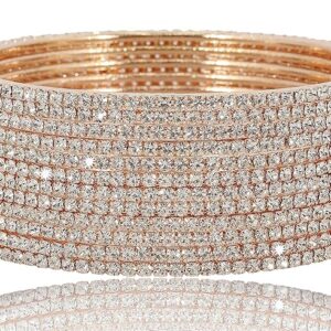 zulka non precious metal with base metal and zircon gemstone studded premium and traditional glossy finished sleek bangle set for women and girls